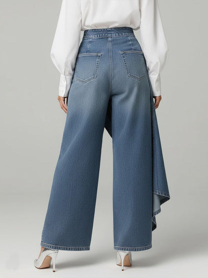 Zelinda | Women's High-Waisted Wide-Leg Jeans - Everyday Comfort