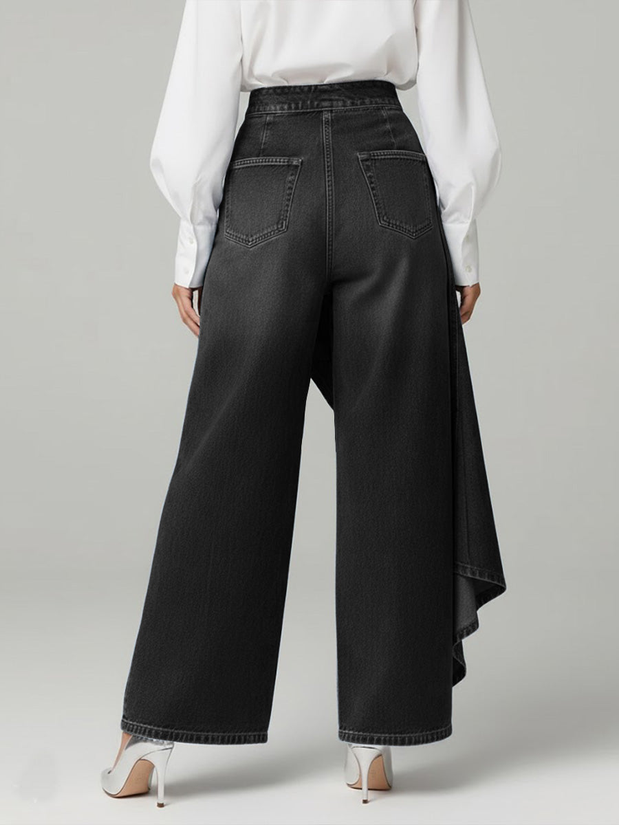 Zelinda | Women's High-Waisted Wide-Leg Jeans - Everyday Comfort