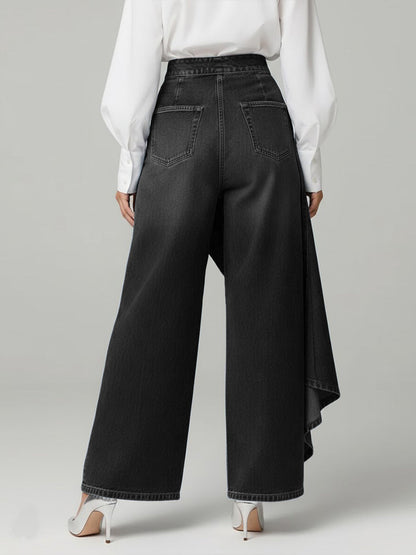 Zelinda | Women's High-Waisted Wide-Leg Jeans - Everyday Comfort
