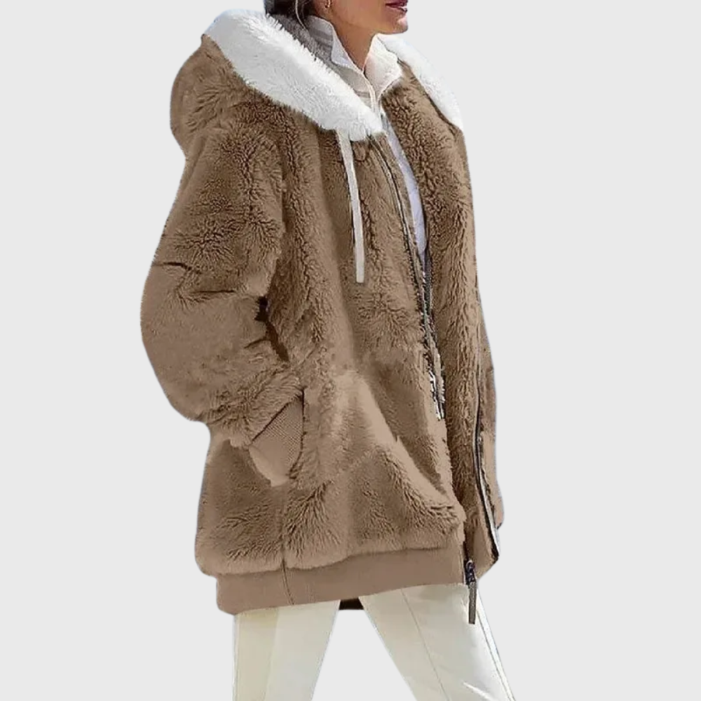 Noelia | Lightweight Women's Winter Jacket with Faux Fur Trim - Weightless Elegance