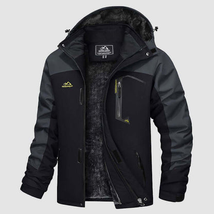 Luca | Men's Winter Jacket with Fleece Lining and Detachable Hood - Warmth and Freedom