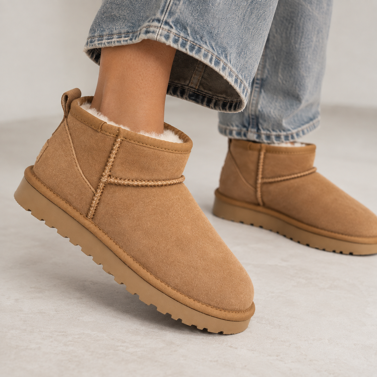 Rita | Suede Women's Ankle Boots with Warm Lining and Grip Sole - Winter Style