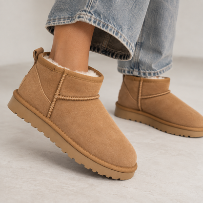 Rita | Suede Women's Ankle Boots with Warm Lining and Grip Sole - Winter Style
