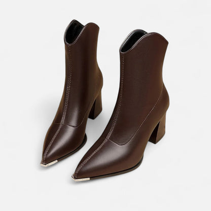Fabiola | Stivaletti Chelsea Donna in Pelle a Punta - Eleganza Classica Rivisitata