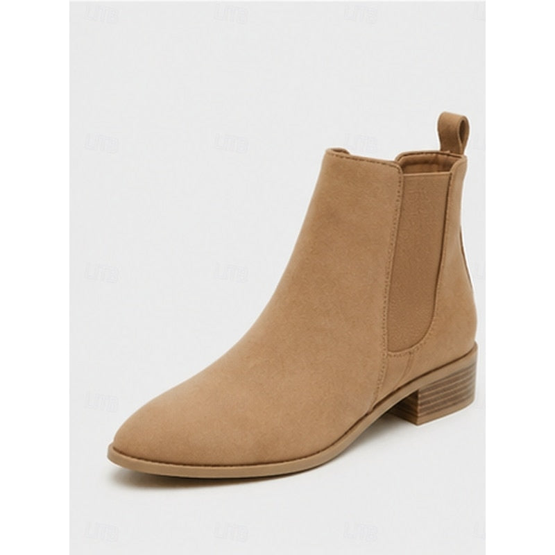 Emilia | Spitze Chelsea-Stiefeletten für Damen mit kleinem Blockabsatz - Eleganz für jeden Tag