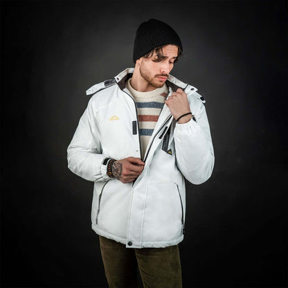 Luca | Men's Winter Jacket with Fleece Lining and Detachable Hood - Warmth and Freedom