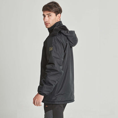 Luca | Men's Winter Jacket with Fleece Lining and Detachable Hood - Warmth and Freedom