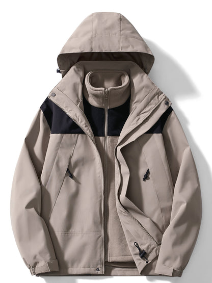 Marco | Men's 3-in-1 Jacket with Hood and Removable Inner Jacket - Versatile Layers for Winter