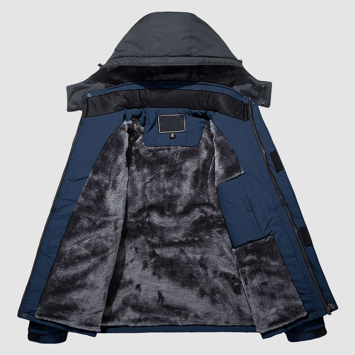 Luca | Men's Winter Jacket with Fleece Lining and Detachable Hood - Warmth and Freedom