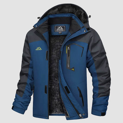 Luca | Men's Winter Jacket with Fleece Lining and Detachable Hood - Warmth and Freedom