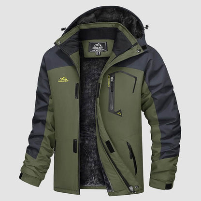 Luca | Men's Winter Jacket with Fleece Lining and Detachable Hood - Warmth and Freedom