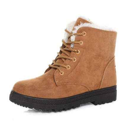 Monica | Damen-Stiefeletten mit Schnürung und weichem Futter - Wärme und sicherer Schritt