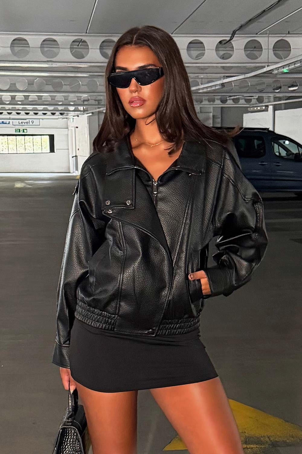 Ludmilla | Giacca Donna in Ecopelle con Collo Alto - Carattere Urbano Ogni Giorno