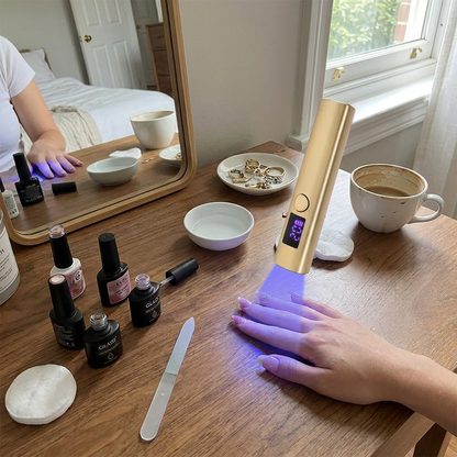 Lampada Unghie Professionale UV LED Portatile con Asciugatura Rapida - lifestyle