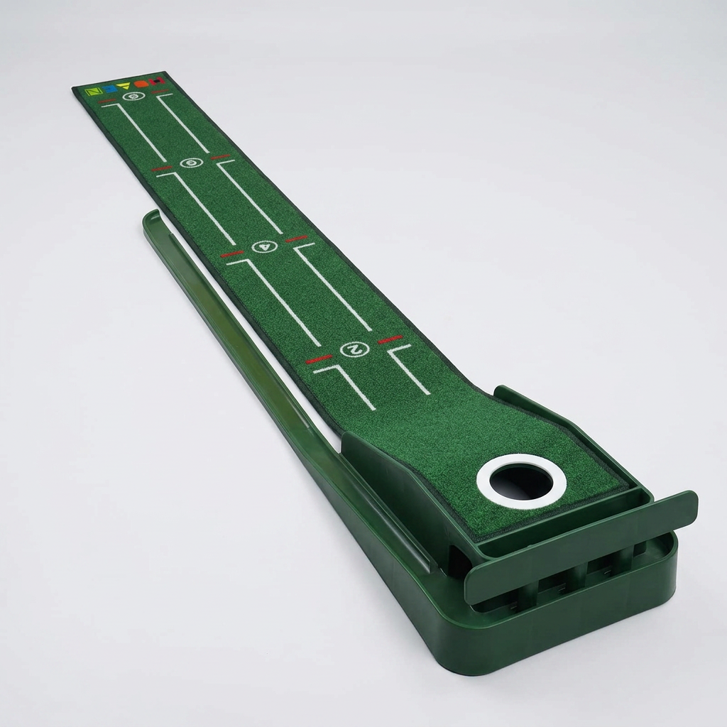 Tappetino per Putter da Golf Portatile con Piastra di Bloccaggio - angle