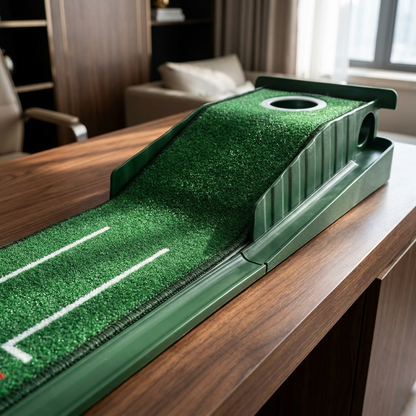 Tappetino per Putter da Golf Portatile con Piastra di Bloccaggio - Default
