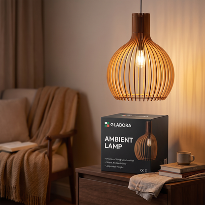 Ambient Lamp GLABORA - lifestyle with packaging