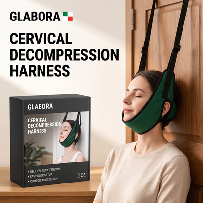 Cervical Decompression Harness GLABORA - lifestyle with packaging
