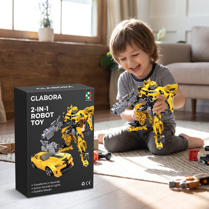 2-in-1 Robot Toy GLABORA - lifestyle with packaging