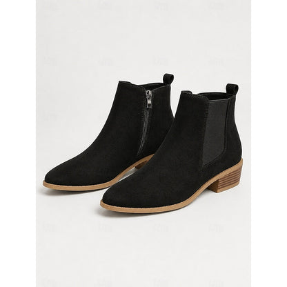 Emilia | Spitze Chelsea-Stiefeletten für Damen mit kleinem Blockabsatz - Eleganz für jeden Tag