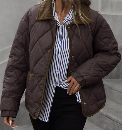 Brigida | Giacca Donna Trapuntata con Colletto a Revers - Eleganza Vintage