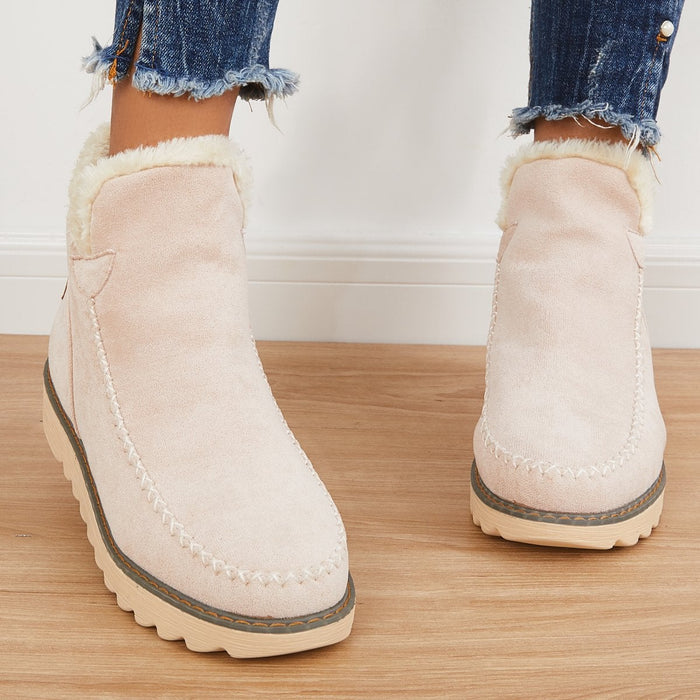 Nicoletta | Stivaletti Donna con Platform e Interno Felpato - Calore Quotidiano