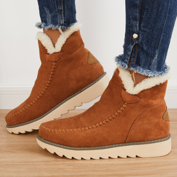 Nicoletta | Damen-Stiefeletten mit Plateau und kuscheligem Futter - Wärme für jeden Tag