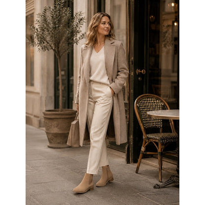 Emilia | Spitze Chelsea-Stiefeletten für Damen mit kleinem Blockabsatz - Eleganz für jeden Tag