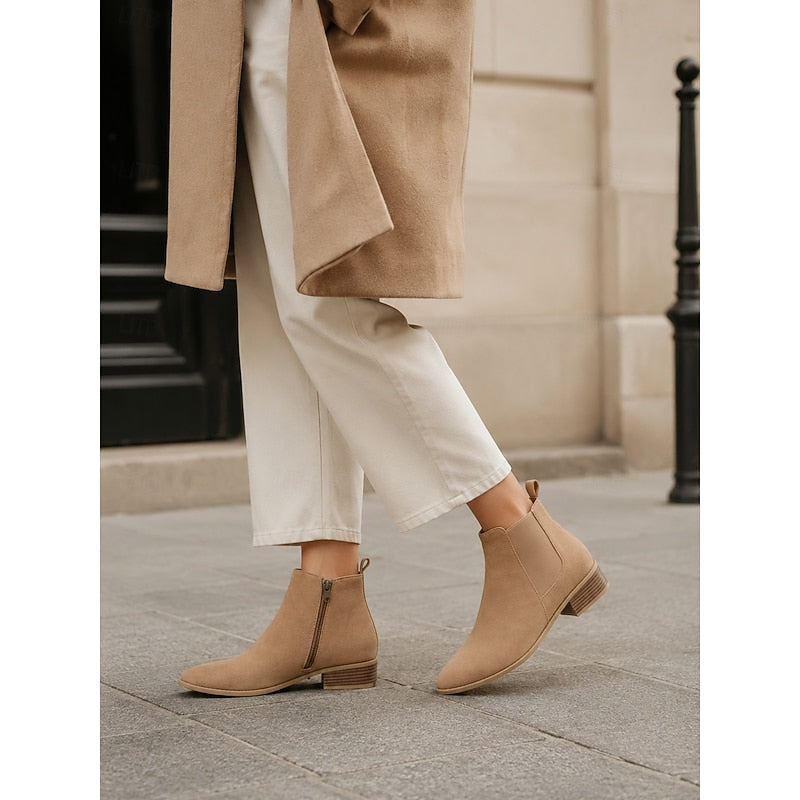 Emilia | Spitze Chelsea-Stiefeletten für Damen mit kleinem Blockabsatz - Eleganz für jeden Tag