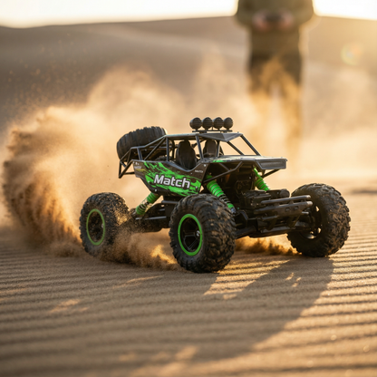 Off-Road Adventures | Tracked Monster Truck 4x4 with Shock Absorption Suspension | Durable Toy for Rough Terrain