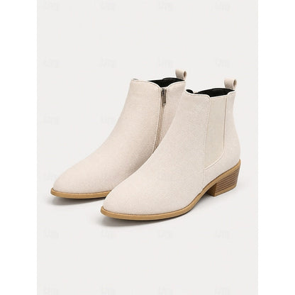 Emilia | Spitze Chelsea-Stiefeletten für Damen mit kleinem Blockabsatz - Eleganz für jeden Tag