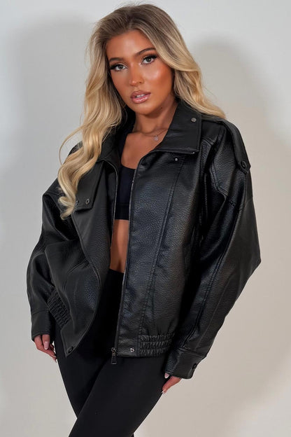 Ludmilla | Giacca Donna in Ecopelle con Collo Alto - Carattere Urbano Ogni Giorno