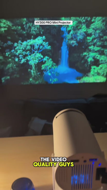 Compact 8K Projector with Wifi6 and Built-in Speaker | Portable Cinematic Experience for Home Theater and Outdoors
