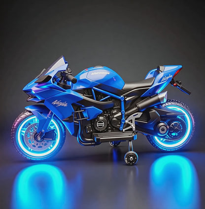 Electric Motorcycle for Children | Compact and Safe Design with Fast Charging | Fun and Safety for Ages 3-9
