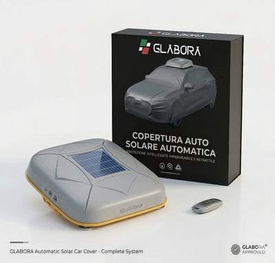 Housse de voiture solaire automatique rétractable et pliable I Protection intelligente imperméable contre le soleil et la pluie