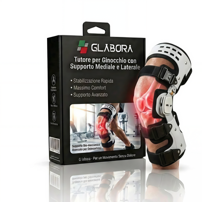 Knee Brace with Medial and Lateral Support | Ergonomic Stabilization to Relieve Osteoarthritis Pain
