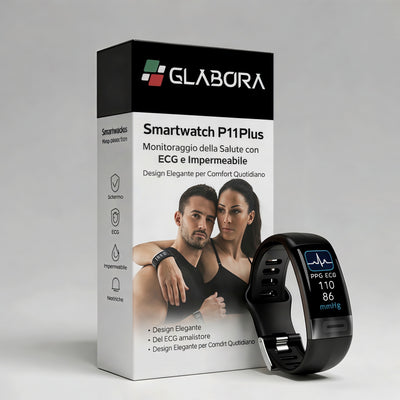 Smartwatch P11Plus | Gezondheidsmonitoring met ECG en Waterdicht | Elegant Ontwerp voor Dagelijks Comfort
