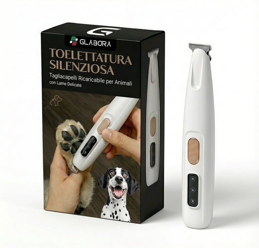 Toelettatura Silenziosa | Tagliacapelli Ricaricabile per Animali con Lame Delicate | Rifinitore Compatto per Cani e Gatti