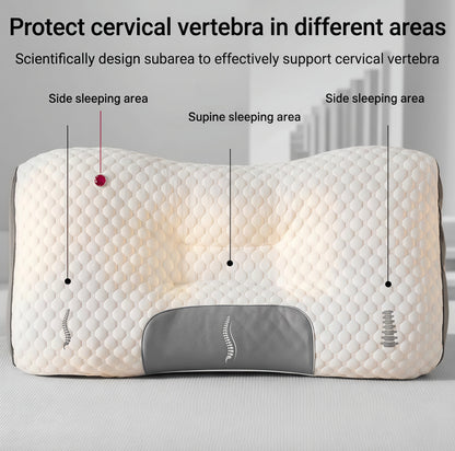 Cuscino Ortopedico Cervicale | Cuscino per la Cervicale con Funzione Massaggio | Supporto Ergonomico per un Riposo Ristoratore