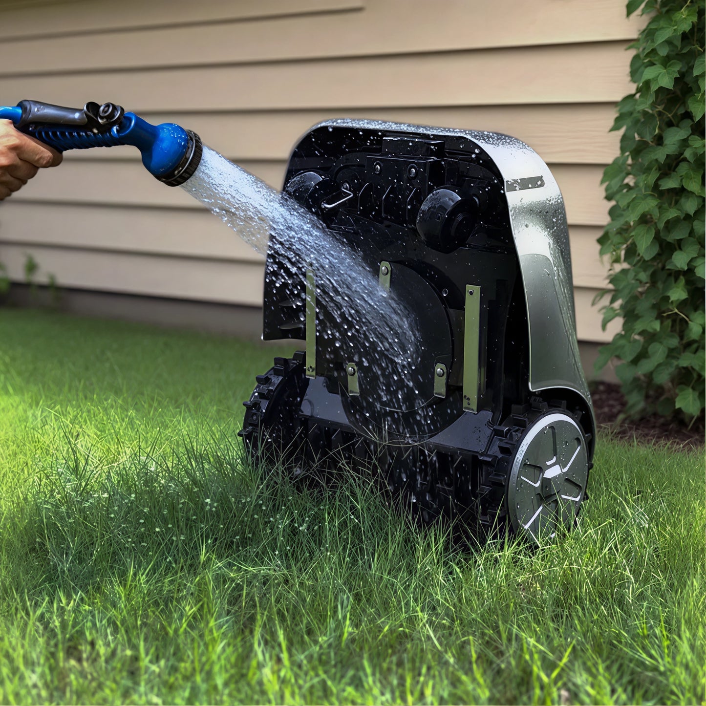 Robot Tagliaerba Automatico con Visione a 360° e GPS Antifurto | Rasaerba Wireless per Giardini Fino a 1000 m²