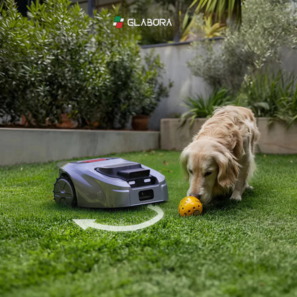Robot Tagliaerba Automatico con Visione a 360° e GPS Antifurto | Rasaerba Wireless per Giardini Fino a 1000 m²