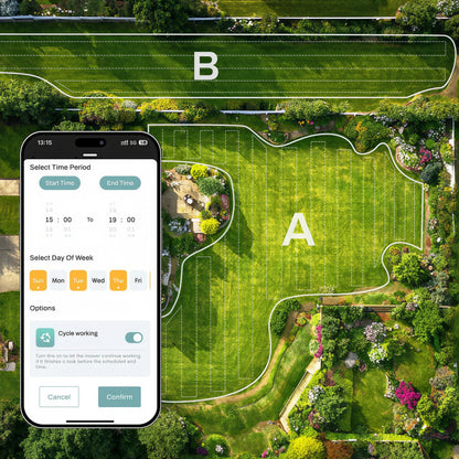 Robot Tagliaerba Automatico con Visione a 360° e GPS Antifurto | Rasaerba Wireless per Giardini Fino a 1000 m²