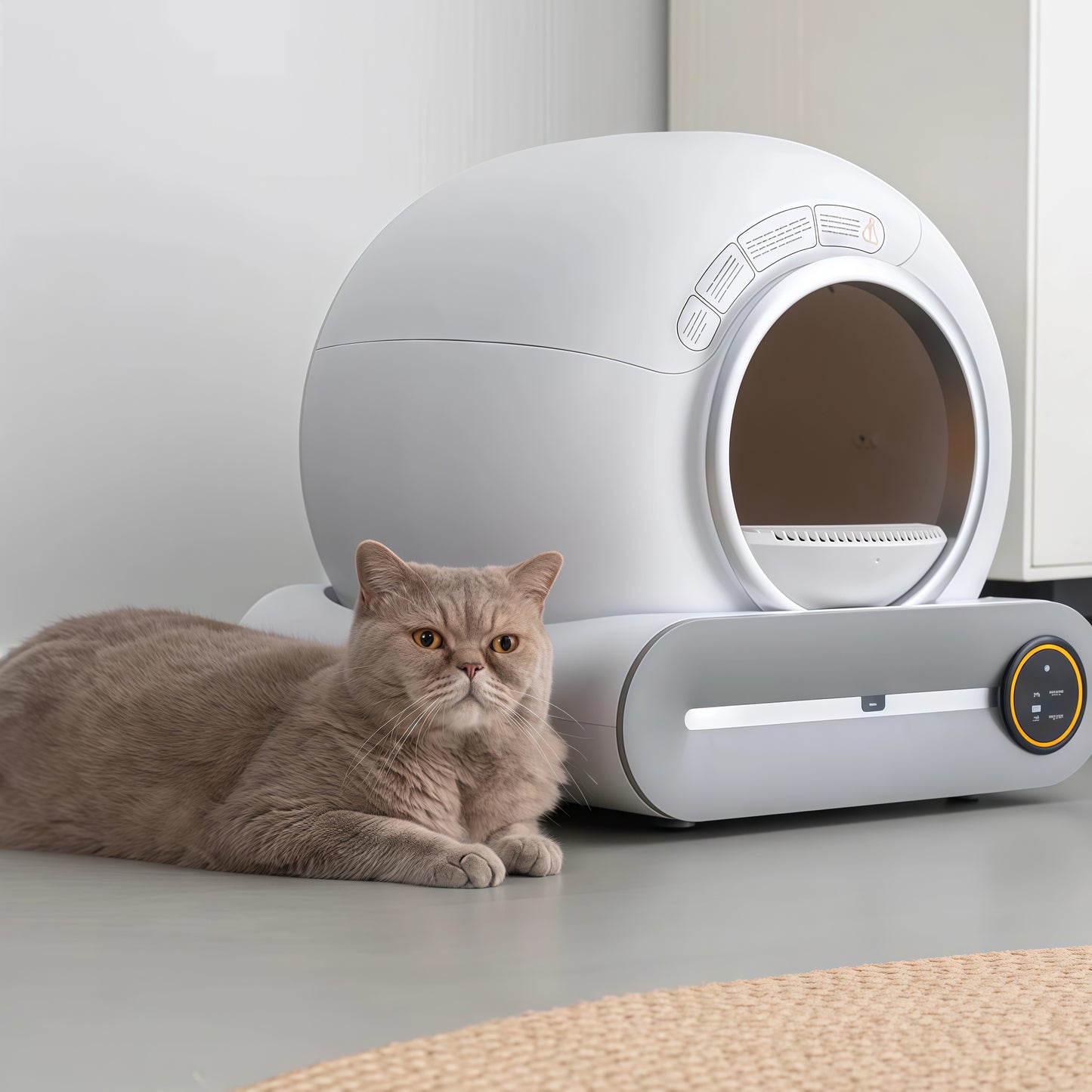 Zelfreinigende Kattenbak | 65 Liter Robot met Geurfilter | Gemakkelijk Onderhoud voor een Hygiënische Omgeving