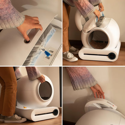 Zelfreinigende Kattenbak | 65 Liter Robot met Geurfilter | Gemakkelijk Onderhoud voor een Hygiënische Omgeving