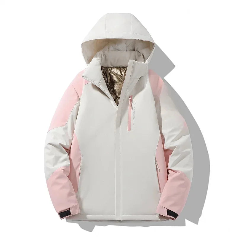 Carmela | Women's Colorblock Long-Sleeve Ski Jacket - Clean, Sporty Look