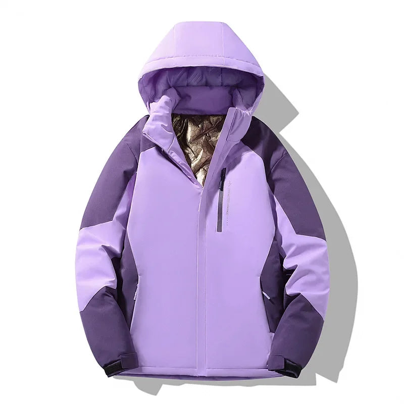 Carmela | Women's Colorblock Long-Sleeve Ski Jacket - Clean, Sporty Look
