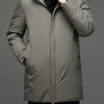 Fabrizio | Men's Winter Jacket with Hood and Quilted Lining - Everyday Understated Style