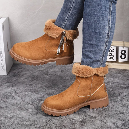 Pierina | Stivaletti Invernali Donna Foderati con Zip Laterale - Calore Chic