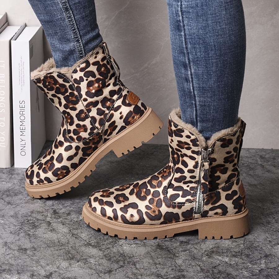 Pierina | Stivaletti Invernali Donna Foderati con Zip Laterale - Calore Chic