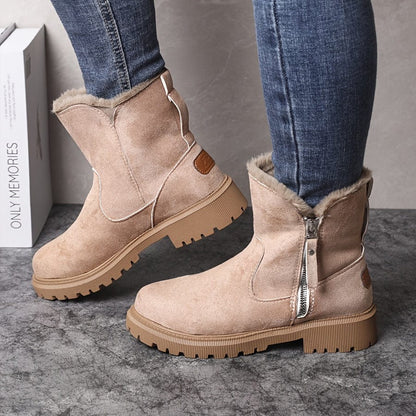 Pierina | Stivaletti Invernali Donna Foderati con Zip Laterale - Calore Chic